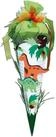 Roth Ideen Schult&uuml;te ROTH Schult&uuml;ten-Bastelset "Dino", 6-eckig, 680 mm