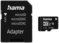 Hama microSD Karte, Memory Fast, + Adapter/Mobile, Class 10 UHS-I Speicherkarte (32