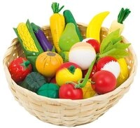 goki Spiellebensmittel Obst und Gem&uuml;se, (22-tlg), Realistische Gestaltung f&uuml;r