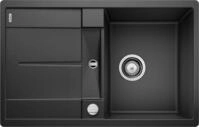 Blanco Granitsp&uuml;le METRA 45 S-F, eckig, 49/77 cm, Fl&auml;chenb&uuml;ndiger Einbau, (1...