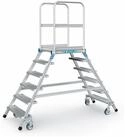 Zarges Treppenstufe ZARGES Podesttreppe beidseitig 6 Stufen