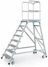 Zarges Treppenstufe ZARGES Podesttreppe einseitig 8 Stufen