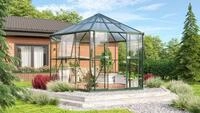 Vitavia Gew&auml;chshaus Juno 9000, mit Stahlfundamentrahmen, BxTxH: 336 x 383,3 x...