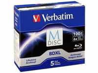 Verbatim Blu-ray-Rohling M-Disc BR-D XL 100GB 6x 5er