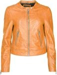 Bikerjacke MAZE "Lederjacke 183Grenada", Damen, Gr. XXL, braun (cognac),
