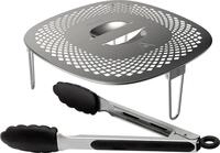 Philips Grillpfanneneinsatz HD9954/01 Snack Profi-Kit, Edelstahl, Silikon,...