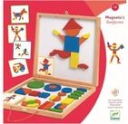 DJECO DJ03130 Holz Magnete: Geoform Magnetspielbausteine