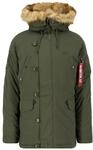 Winterjacke ALPHA INDUSTRIES "Explorer", Herren, Gr. L, gr&uuml;n (dunkelgr&uuml;n),