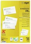 Sigel Visitenkartenh&uuml;lle SIGEL LP791 Visitenkarten - hochwei&szlig; - 190 g/m&sup2; -...