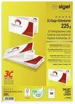 Sigel Visitenkartenh&uuml;lle SIGEL LP838 Klapp-Visitenkarten - hochwei&szlig; - 225...