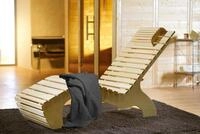 weka Wellnessliege "Komfort" inkl. Saunahandtuch, naturbelassenes Spezialholz