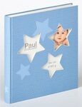 Walther Design Fotoalbum Babyalben Estrella, buchgebundenes Babyalbum, laminierter