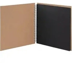 Fotoalbum Fotoalbum Whire-O 60 Seiten 290x290mm kraft/schwarz schwarz