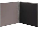 Fotoalbum Fotoalbum Whire-O 60 Seiten 290x290mm taupe/schwarz schwarz