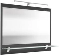 Magnolia Home Spiegelschrank Spiegel Salona 90 cm Anthrazit