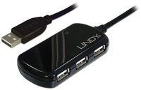 Lindy USB-Verteiler LINDY 42781 USB-Hub 4 Port USB-A USB 2.0 480 MBit/s mit
