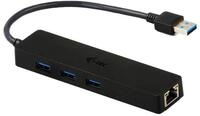 I-TEC i-tec USB 3.0 Slim HUB 3 Port + Gigabit Ethernet A Computer-Adapter