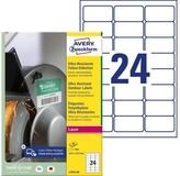 Avery Zweckform Etiketten Ultraresistente Etiketten 63,5x33,9 mm wei&szlig; VE=960...
