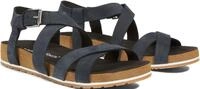 Sandale TIMBERLAND "MALIBU WAVES - BACKSTRAP SANDAL", Damen, Gr. 36, schwarz, Leder,