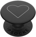Popsockets Popsockets PopGrip - White Heart Black