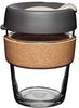 KeepCup Coffee-to-go-Becher KeepCup Cork 340ml Deckel Grau – Manschette Kork