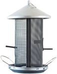 Windhager Futterhaus Happy Bird, Vogelfuttersilo aus robustem Metall,...