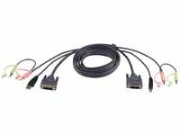 Aten ATEN KVM / DVI Kabel 2L-7D02U DVI+USB+Audio, 2L-7D02U, Länge 1,8m