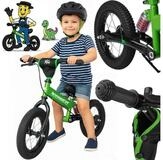 Rennmeister Laufrad Dunkelgr&uuml;n, ab 3 Jahren Lauflernrad Balance Bike