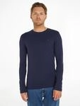 Langarmshirt TOMMY JEANS "TJM ORIGINAL RIB LONGSLEEVE", Herren, Gr. XXL (56), schwarz