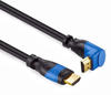 deleyCON deleyCON 10m HDMI 90° Grad Winkel Kabel - HDMI 2.0/1.4a kompatibel