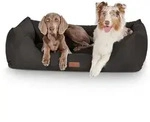 Knuffelwuff Tierbett Hundebett Dreamline, Schaumstoffflocken schwarz 105 cm x...