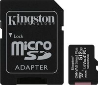 Kingston Canvas Select Plus microSD 512GB + ADP Speicherkarte (512 GB, UHS-I...