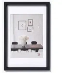 Walther Bilderrahmen Kunststoffrahmen Steel Style ES050B 40x50cm schwar