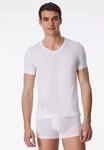 T-Shirt SCHIESSER "Long Life Soft", Herren, Gr. 7, wei&szlig; (100, wei&szlig;), Single...