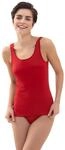 Sporttop MEY "SERIE EMOTION", Damen, Gr. 40, rot (rubin), Feinripp, Obermaterial: 50%