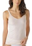 Tanktop MEY "Noblesse", Damen, Gr. 38, beige (puder), Feinripp, Obermaterial: 100%