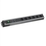 Bachmann Handwerkerleiste 6x Schutzkontakt, &Uuml;berspannungschutz, Schalter