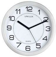 Generic Wanduhr Unilux Wanduhr Magnetisch Attraction, 22 cm, lautlos, silbergrau