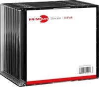 PRIMEON CD-H&uuml;lle 10 CD H&uuml;llen 1er Slimcase 5,2 mm f&uuml;r je 1 BD / CD / DVD...