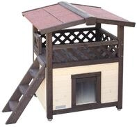 Kerbl Kratzbaum Kerbl Katzenhaus 4-Seasons Deluxe 88x57x77 cm 81529