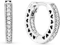 Pandora Ohrring-Set Pandora Pav&eacute;-Herz Creolen 296317CZ Ohrringe