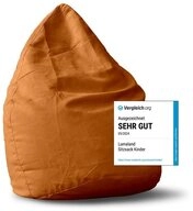 Lumaland Sitzsack Luxury XL Sitzsack, Microvelours Beanbag extra weich & robust Stuhl