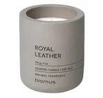 blomus Duftkerze FRAGA Royal Leather S grau