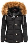 Navahoo Winterjacke Zoja stylische Steppjacke mit Kunstpelz Kapuze