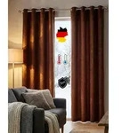 Wirth Vorhang Trondheim B (1 St), &Ouml;sen, blickdicht, Chenille braun 172 cm x 225 cm