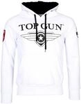 Kapuzensweatshirt TOP GUN "Hoodie Defender TG20191012", Herren, Gr. 3XL, wei&szlig;,