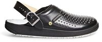 Abeba Berufs-Clog &ndash; Leder Esd Rubber-Sohle Src Rutschhemmung Berufsschuh