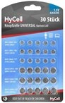 HyCell Alkaline Knopfzellen Set AG1, AG3, AG4, AG10, AG12, AG13, 30 St&uuml;ck...