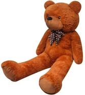 vidaXL Tierkuscheltier, Teddyb&auml;r Kuscheltier Pl&uuml;sch Braun 242 cm