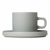blomus Tasse Pilar 2er Set Mirage Grey 200ml, Keramik